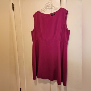 Tahari purple sleeveless dress